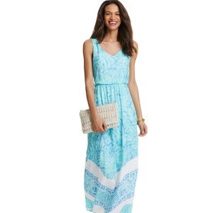 Vineyard Vines Turquoise Maxi Dress Size 0
